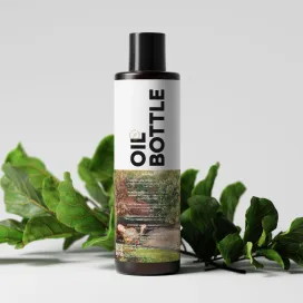 Bottle Black Glass Hair Oil 04